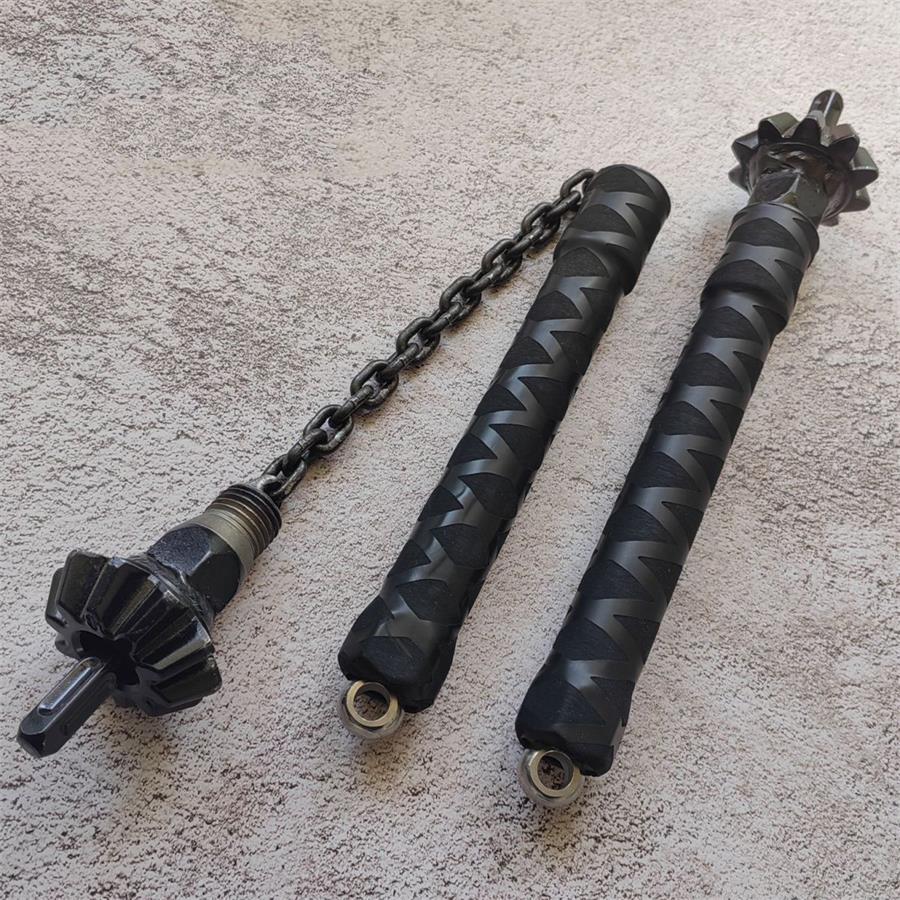 Black Rubber Grip Two-Piece Outdoor Multi-Tool Kit