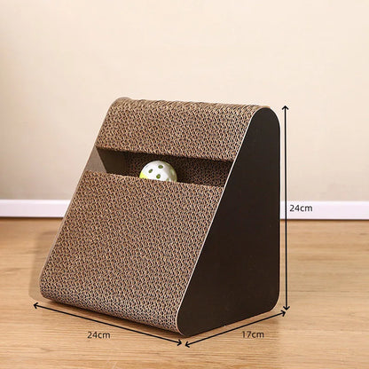 2-in-1 Cat Scratcher with Ball