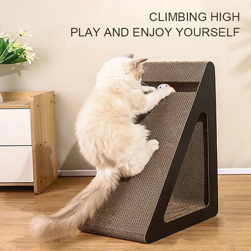 2-in-1 Cat Scratcher with Ball