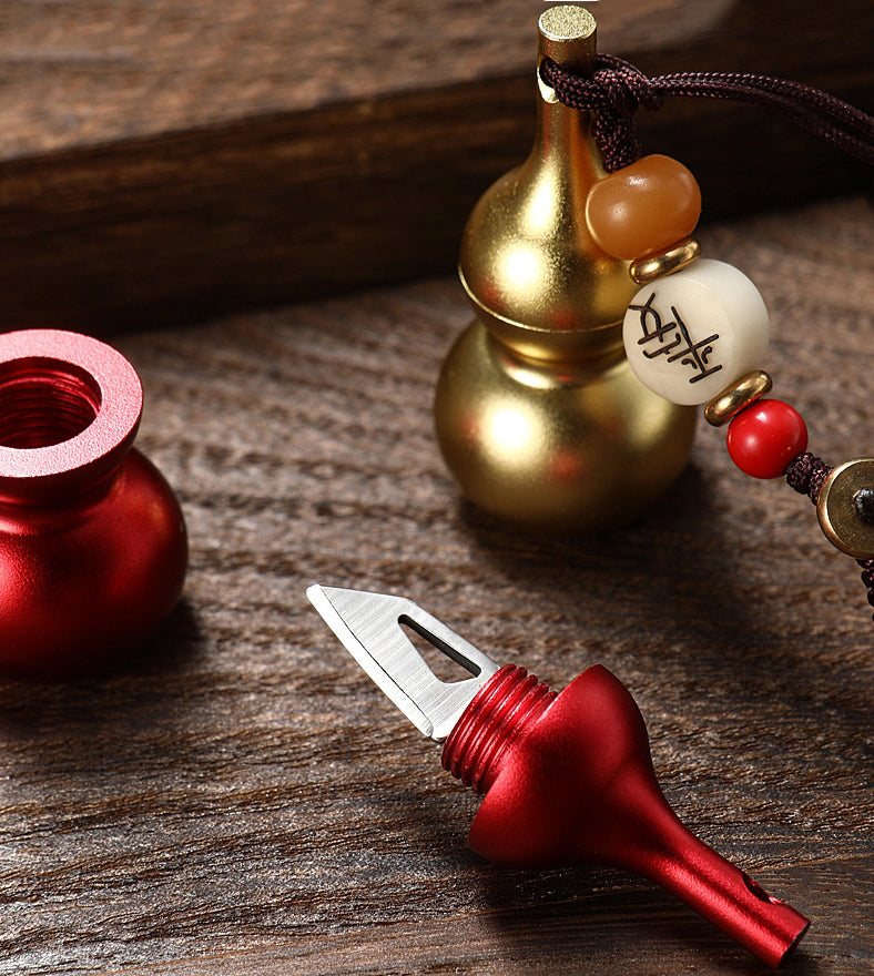 Innovative Small Gourd Portable Keychain Pendant Decorative EDC Tool