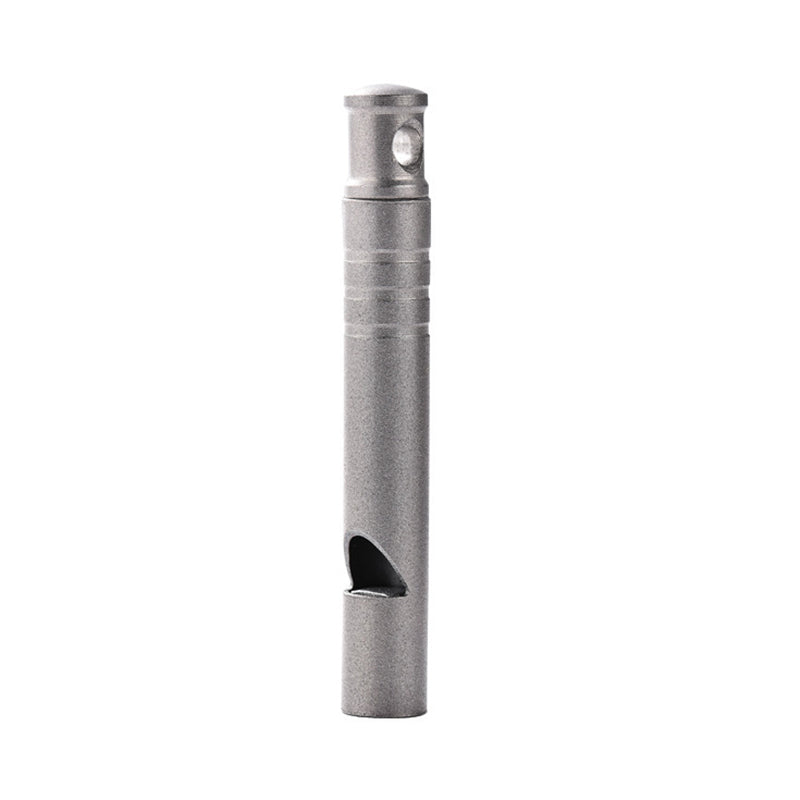 Portable Titanium Whistle Pendant EDC Tool for Backpack
