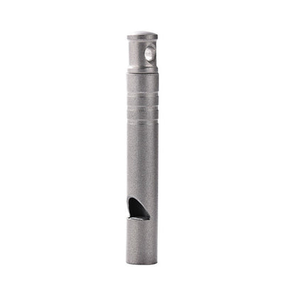 Portable Titanium Whistle Pendant EDC Tool for Backpack