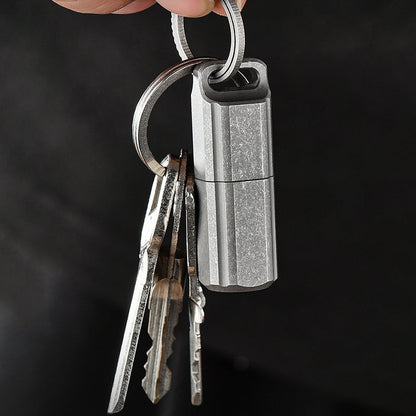 Titanium Keychain Box Featuring Waterproof Sealed Construction