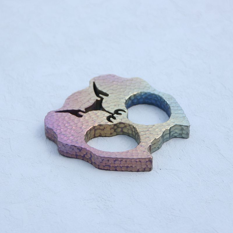 Outdoor EDC Tool with Titanium Dog Face Design
