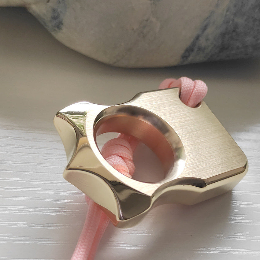 Brass One-Hole Versatile Everyday Carry Tool