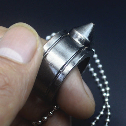 Pocket-Sized EDC Tool with One Hole Ring Pendant
