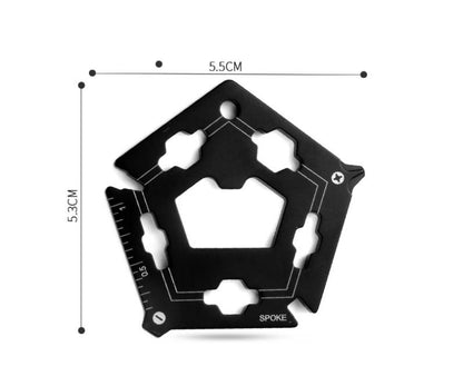 Outdoor Multifunctional Bottle Opener Bicycle Repair Wrench Combination Tool Card