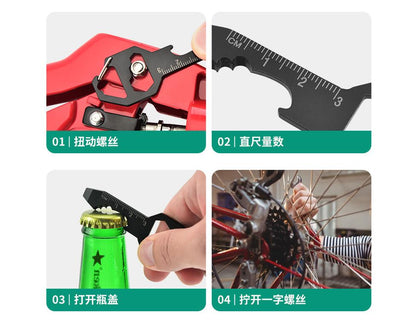 Card Multifunction Keychain Bottle Opener Allen Pendant Portable Wrench Repair Tool