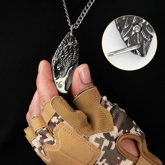 Eagle-themed Folding Keychain Pendant Outdoor Portable EDC Tool