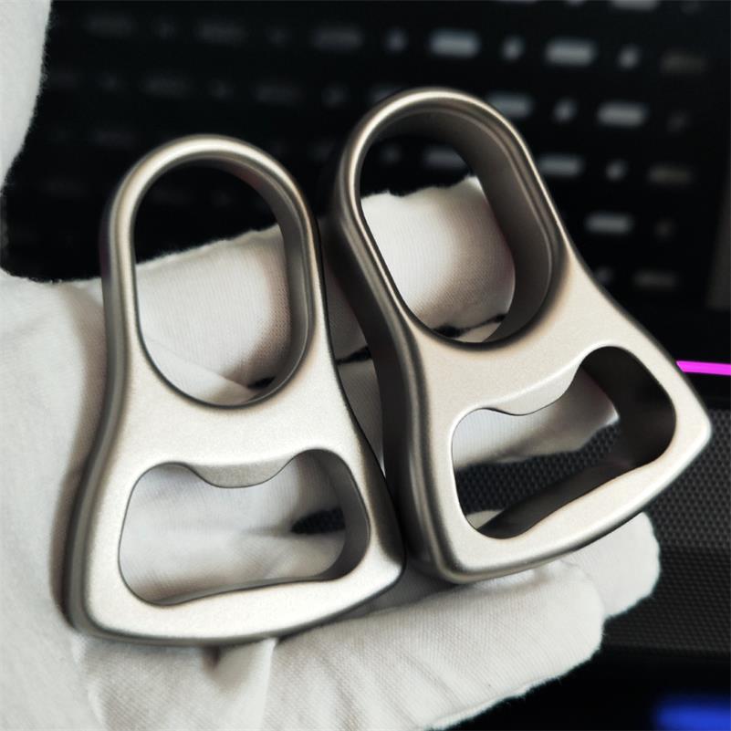 Sand Blasted and Stone Washed Titanium Alloy Open Bottle Backpack Tool