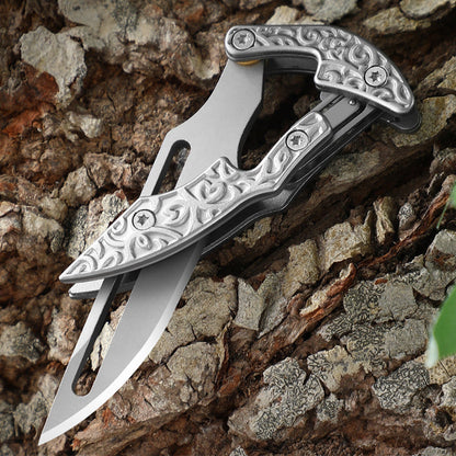Pocket-Sized Folding Morphing EDC Tool for Backpack Carry