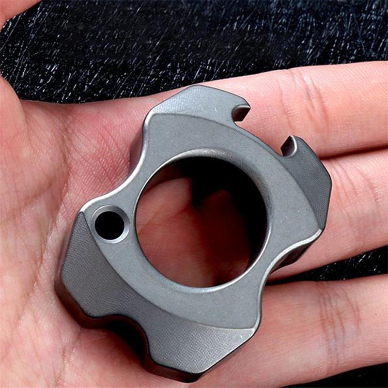 Portable Titanium Bottle Opener with Pendant Design for Everyday Carry