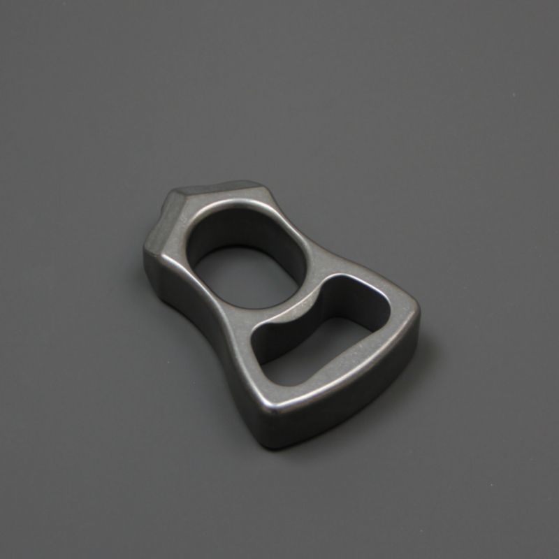 Stonewashed Titanium Alloy Single Hole Multifunctional Bottle Opener