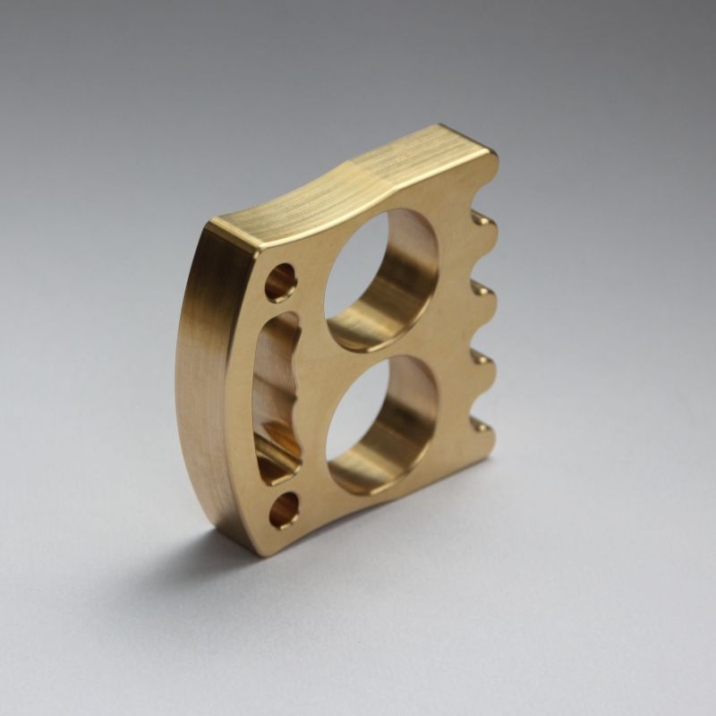 Portable Brass Edc Tool with Mini Smiley Face Bottle Opener