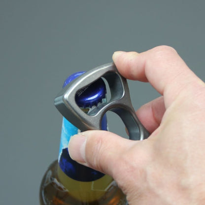 Stonewashed Titanium Alloy Single Hole Multifunctional Bottle Opener