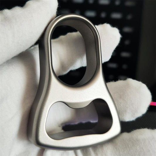 Sand Blasted and Stone Washed Titanium Alloy Open Bottle Backpack Tool
