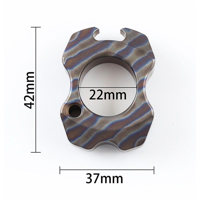 Portable Titanium Bottle Opener with Pendant Design for Everyday Carry