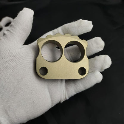 Thick Aluminum Mini Skull EDC Tool Featuring Two Portable Holes