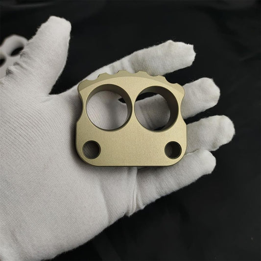 Thick Aluminum Mini Skull EDC Tool Featuring Two Portable Holes