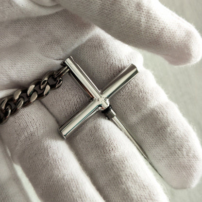 EDC Toothpick Tool Featuring 304 Steel and a Titanium Chain