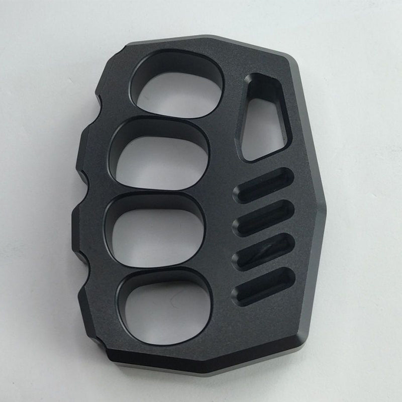 Black Outdoor Tool with Large Rope Hole in Aluminum Design