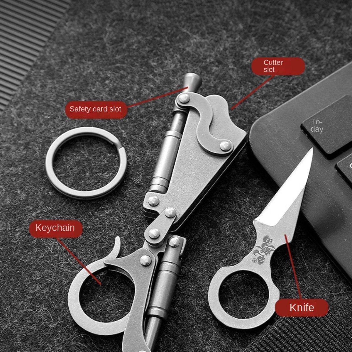 Portable Keychain Backpack Pocket EDC Tool
