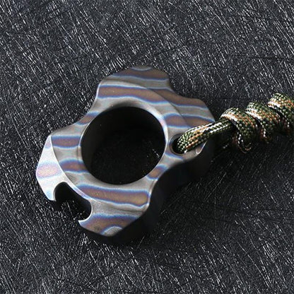 Portable Titanium Bottle Opener with Pendant Design for Everyday Carry