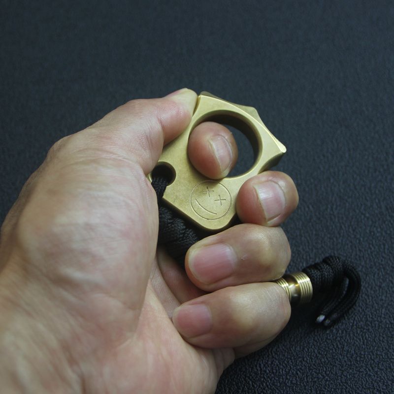 Mini Brass Outdoor Backpack Tool with Single Hole