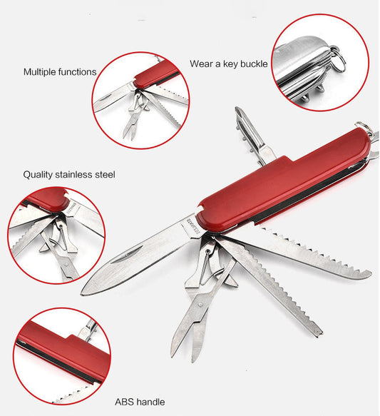 Folding Bottle Opener and Multifunctional Outdoor EDC Tool