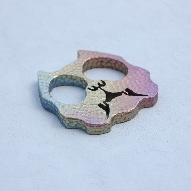 Outdoor EDC Tool with Titanium Dog Face Design