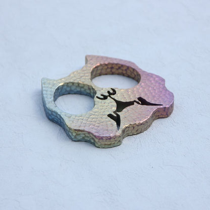 Outdoor EDC Tool with Titanium Dog Face Design