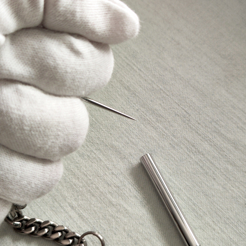 EDC Toothpick Tool Featuring 304 Steel and a Titanium Chain