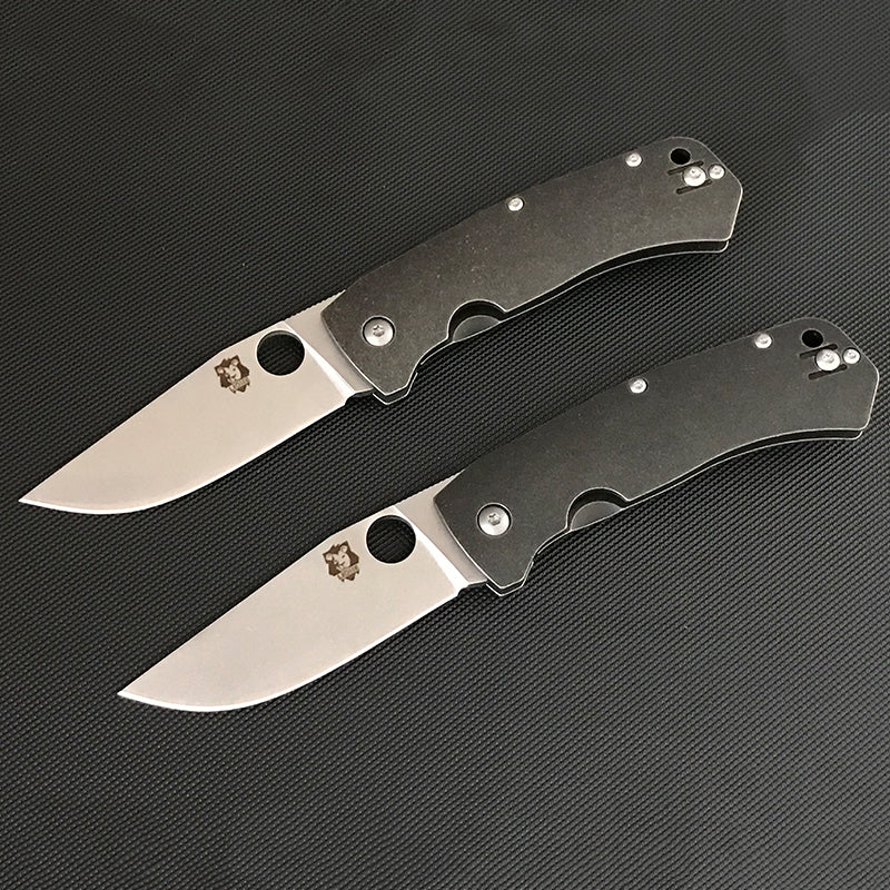 LIOME Folding Outdoor Tool with Titanium Alloy Handle and D2 Steel