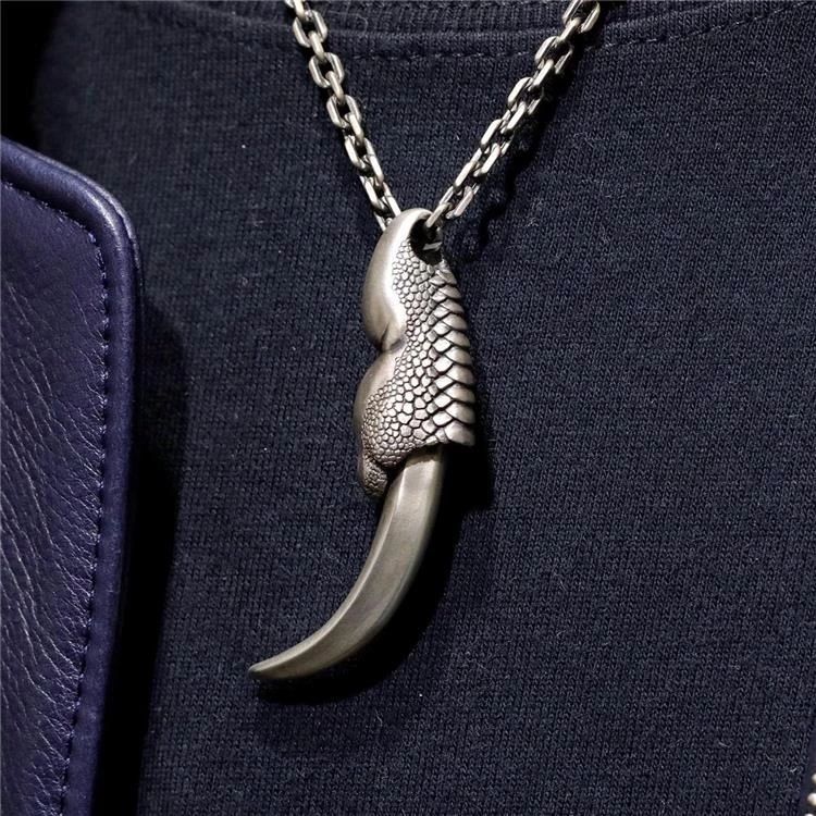 Etched Pendant Necklace Multifunctional EDC Backpack Charm