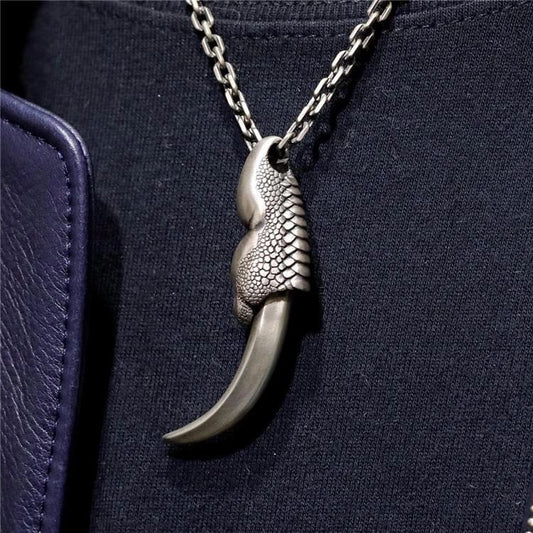 Etched Pendant Necklace Multifunctional EDC Backpack Charm