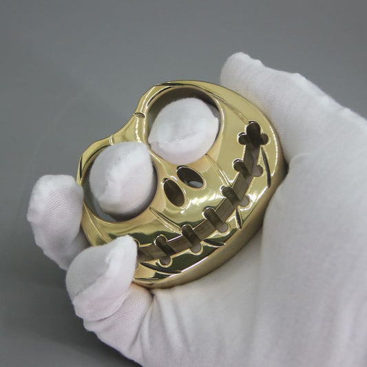 Miniature Brass Outdoor Tool with Pumpkin Design