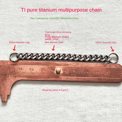EDC Toothpick Tool Featuring 304 Steel and a Titanium Chain