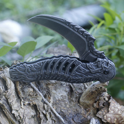 Stone-Washed Embossed Folding Pocket Tool for Outdoor Use