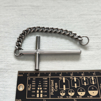 EDC Toothpick Tool Featuring 304 Steel and a Titanium Chain