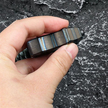 Hand-Forged Titanium EDC Backpack Tool with Single Hole Feature