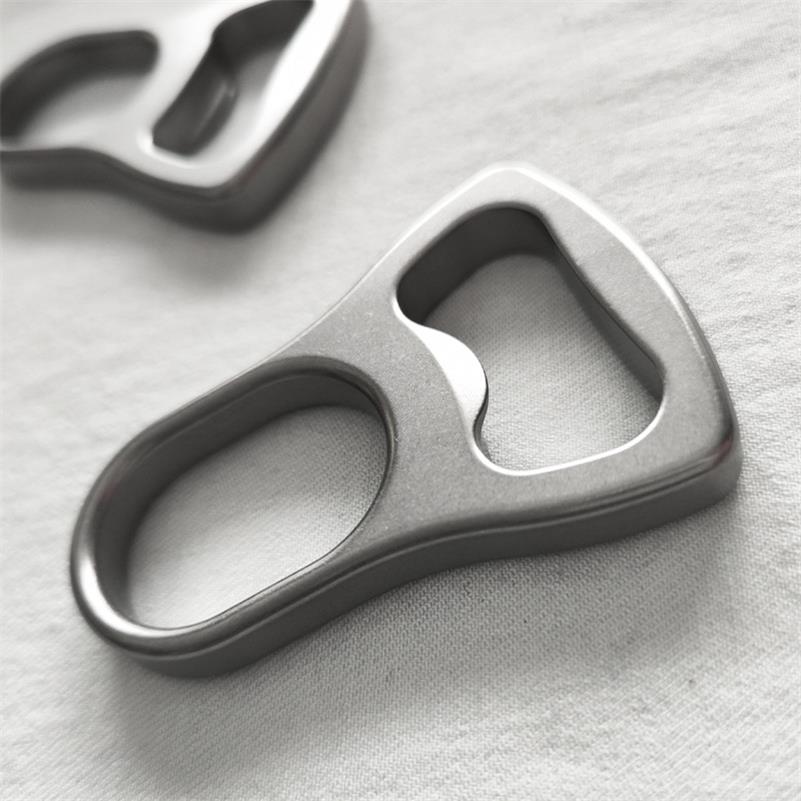 Sand Blasted and Stone Washed Titanium Alloy Open Bottle Backpack Tool