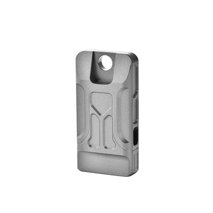 Titanium Twin-Tube Pendant Signal Whistle