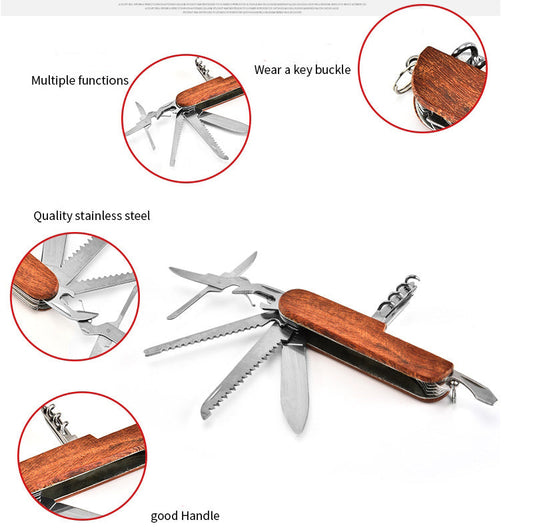 Outdoor Folding Tool with Multiple Functions for EDC