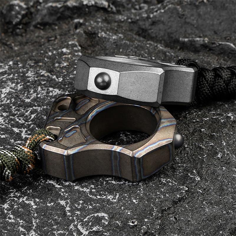 Hand-Forged Titanium EDC Backpack Tool with Single Hole Feature