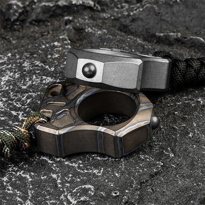 Hand-Forged Titanium EDC Backpack Tool with Single Hole Feature