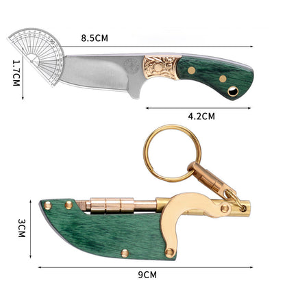 Small Pocket-Sized Outdoor Tool with Keychain Loop