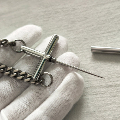 EDC Toothpick Tool Featuring 304 Steel and a Titanium Chain
