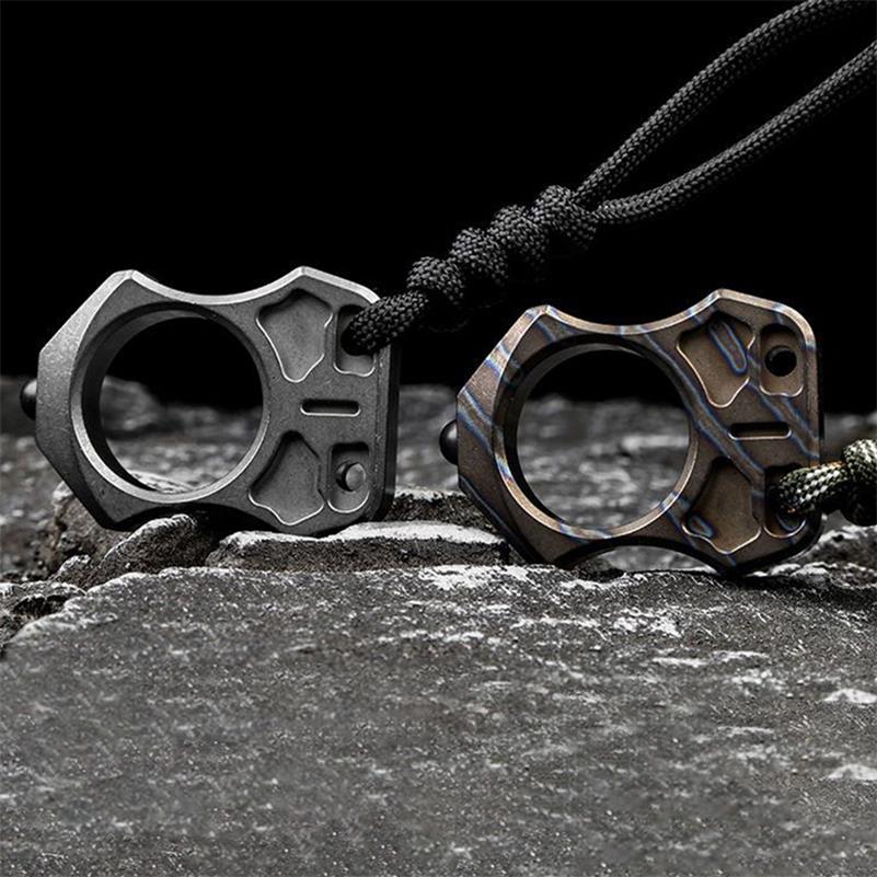 Hand-Forged Titanium EDC Backpack Tool with Single Hole Feature