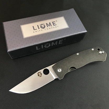 LIOME Folding Outdoor Tool with Titanium Alloy Handle and D2 Steel