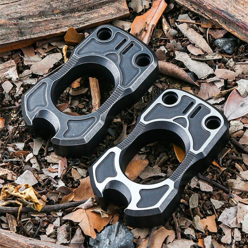 One-Finger Fit TC4 Titanium Outdoor Bottle Opener EDC Tool